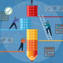 Masthead with business architects using reusable and reconfigurable capabilities